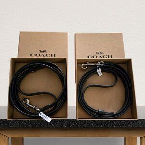 Pair of two Coach Small Signature Pet Leash